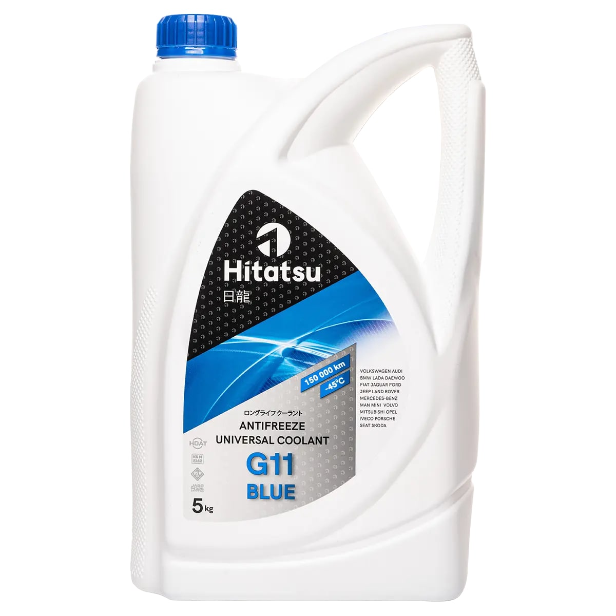 Антифриз синий Hitatsu Universal Coolant G11, готовый, -45, 5кг