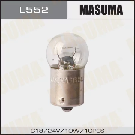 Лампа цок. MASUMA 24v 10W BA15s G18 одноконтактная (уп.10шт)