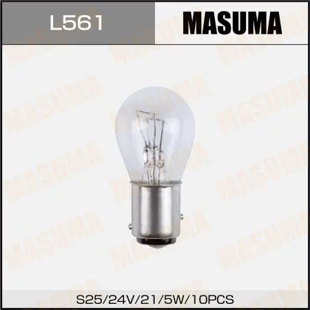Лампа цок. MASUMA 24v 21+5W BAY15d S25 двухконтактная (уп.10шт)