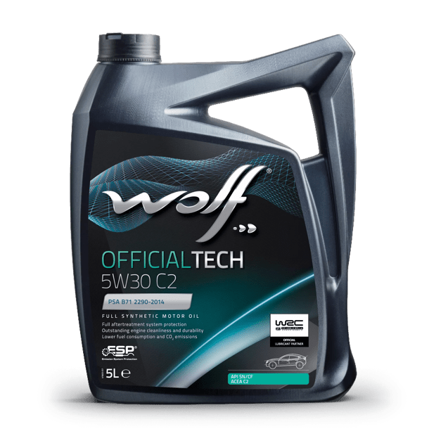 Масло мот.синт.WOLF OFFICIALTECH 5W30 C2 4L СИНТЕТИКА (ACEA C2-10 API SN/CF FIAT 9.55535-S1 PSA B71