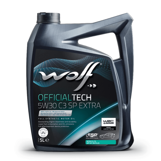 Масло мот.синт.WOLF OFFICIALTECH 5W30 C3 SP EXTRA 4L (BMW LONGLIFE-04 MB 229.52 OPEL OV 040 1547