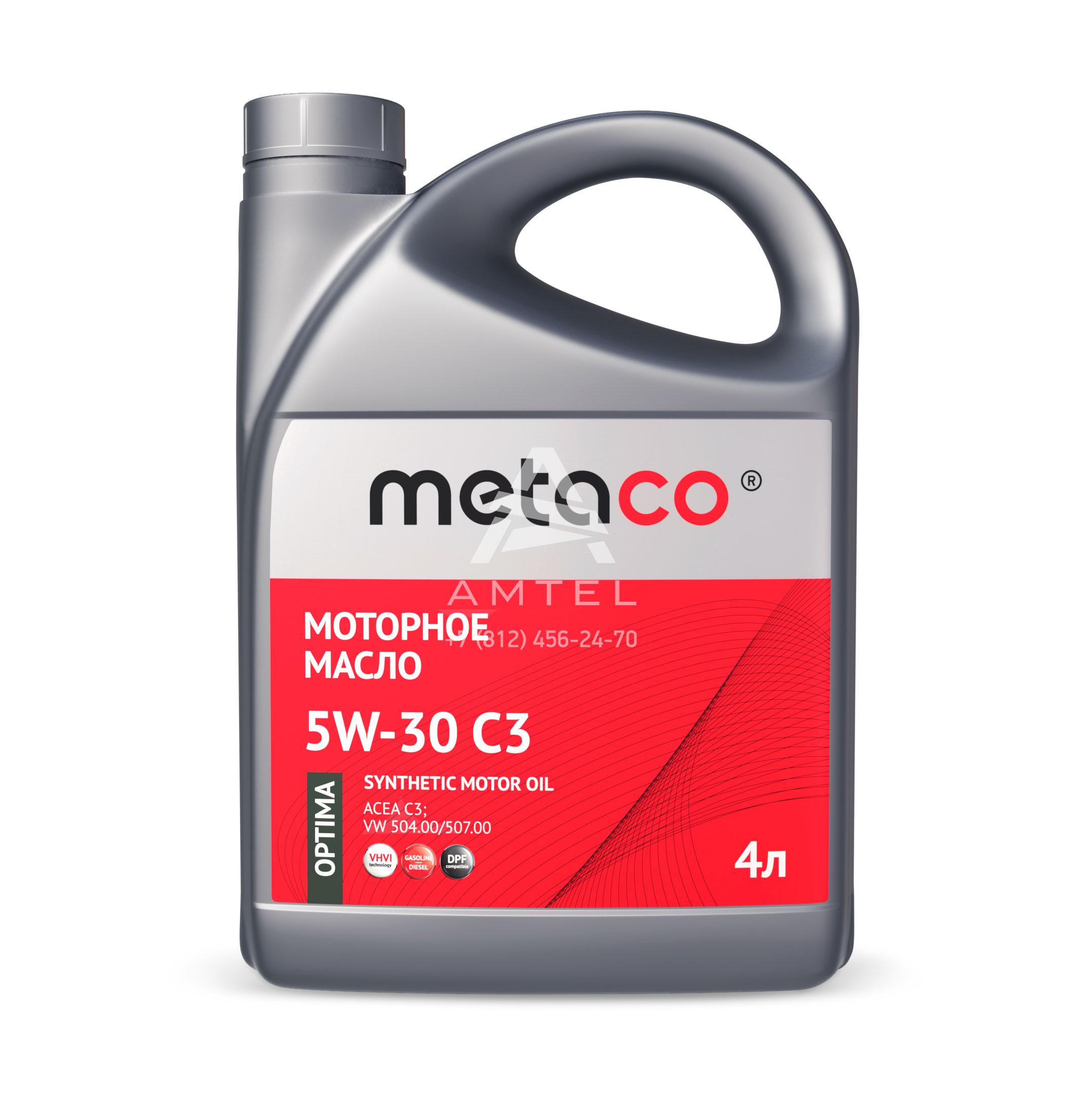 Масло мот.синт.05W30 C3 4L METACO OPTIMA