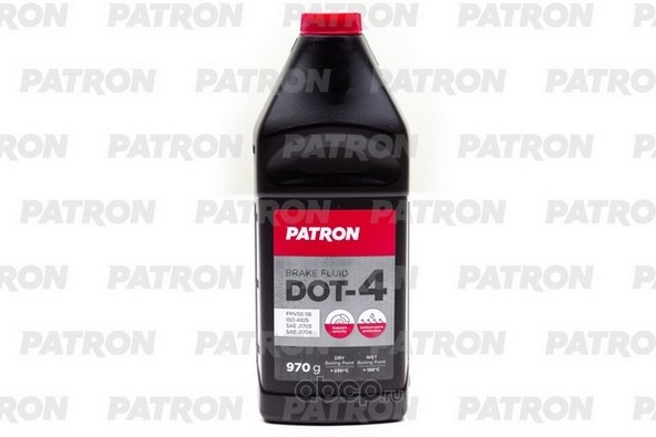 Тормозная жидкость DOT4 0.9L PATRON